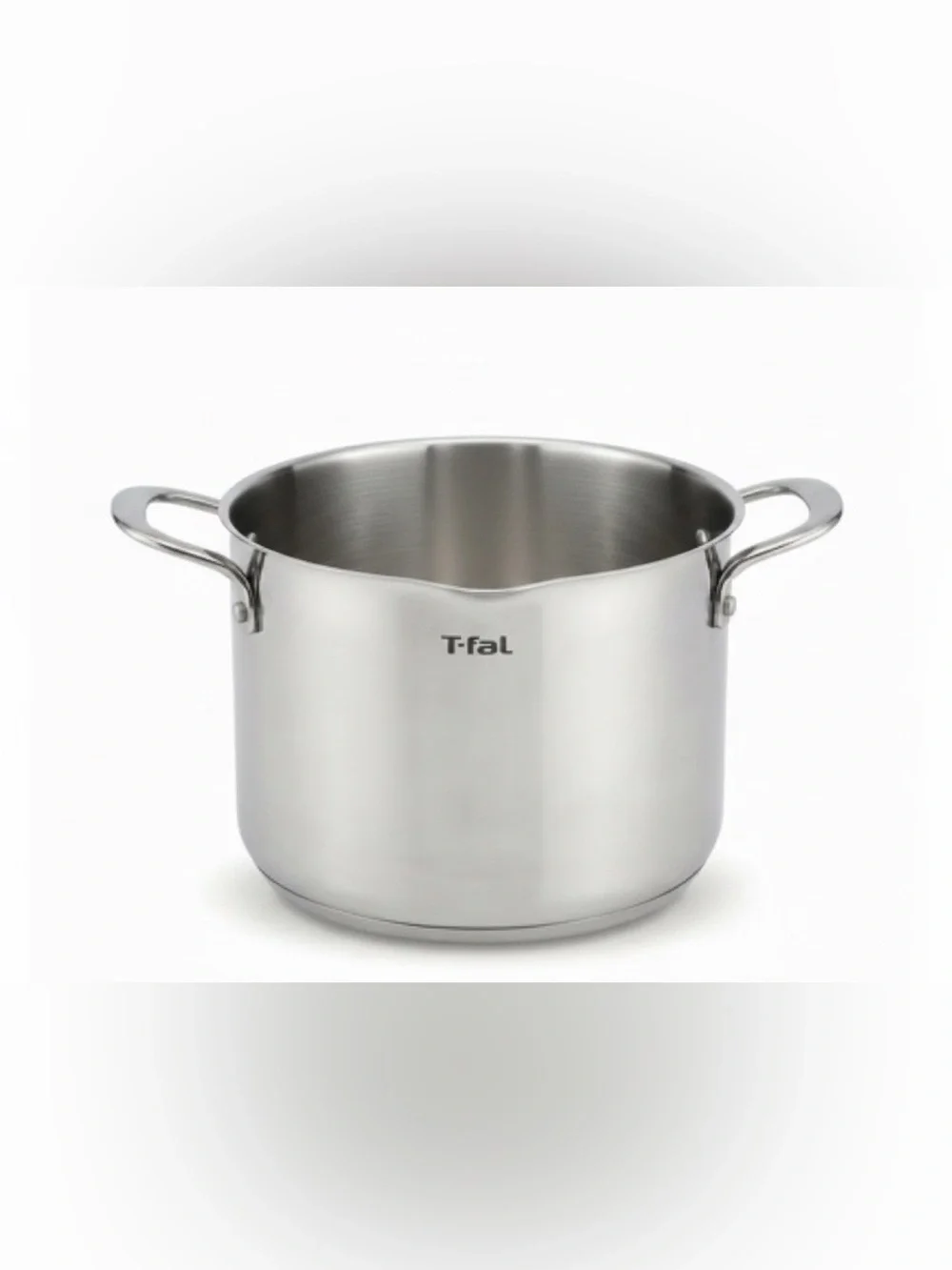 New T-fal 6qt Pour-over Stock Pot, Stainless Steel Cookware - Dishwasher Safe